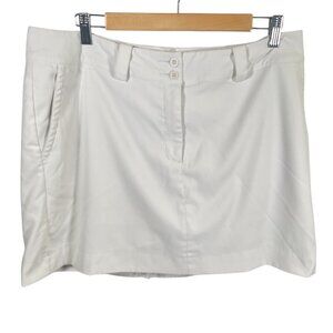 Nike Modern Rise Tech Golf Skirt Skort Womens 14 Athletic White Dri-Fit Pickle